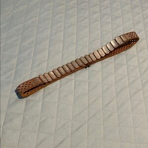 Anthropologie Brown and Silver Belt